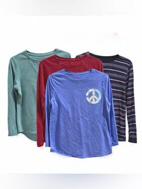 Girls XXL Plus Long Sleeve Tops Bundle Size 18 Cute Trendy Lot